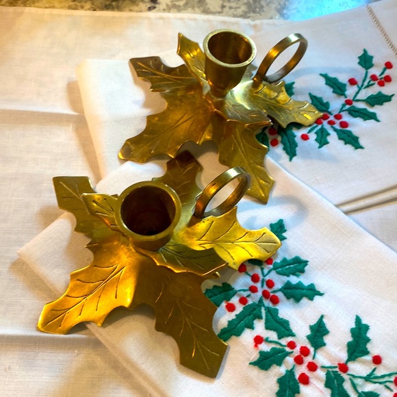 Other - Vintage brass candlestick holders